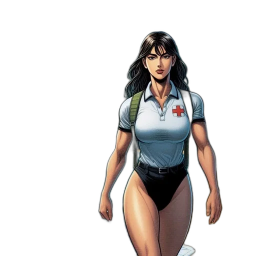 comic book art, concept art, cartoon, fantasy art transparent PNG cut-out
