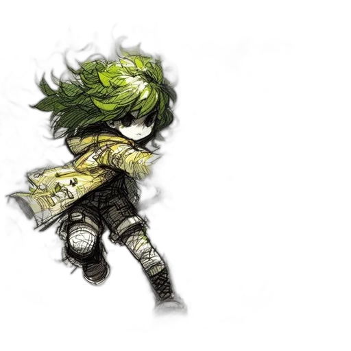 weapon, mask, dragon, hair transparent PNG cut-out