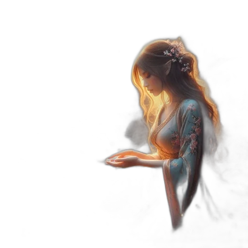 dress, face, dragon, jewelry transparent PNG cut-out