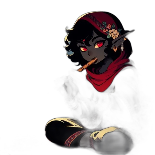 mask, dragon, face, staff transparent PNG cut-out