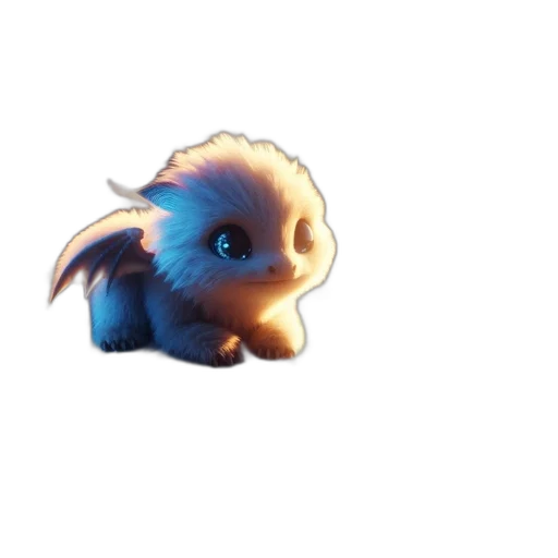 dragon, creature, staff, animal transparent PNG cut-out