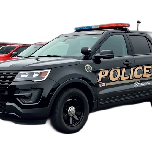 car, weapon, black, police transparent PNG cut-out