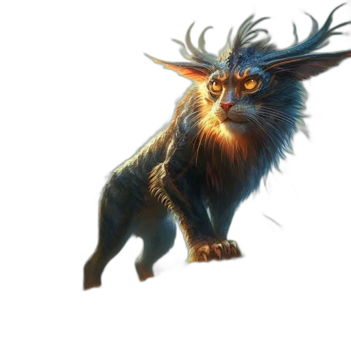 dragon, creature, animal, staff transparent PNG cut-out
