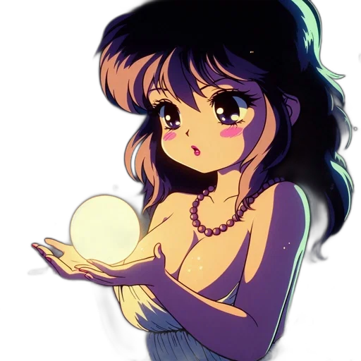 dress, jewelry, anime, cartoon transparent PNG cut-out