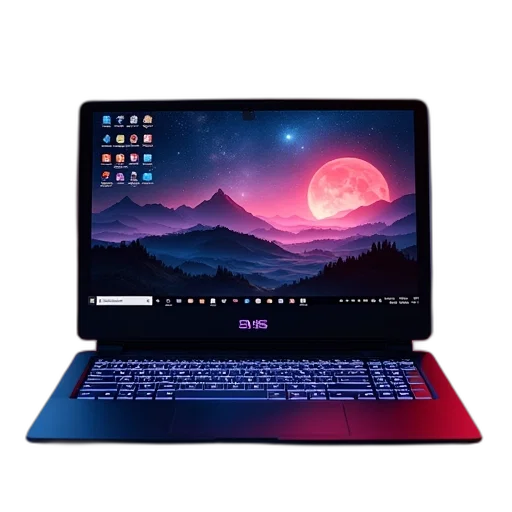 night, colorful, red, msx transparent PNG cut-out