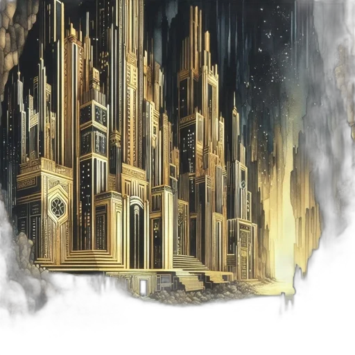 building, concept art, fantasy art, comic book art transparent PNG cut-out