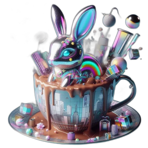 crown, food, staff, 3d render transparent PNG cut-out