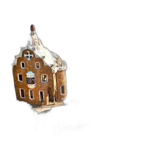 building, jewelry, crown, 3d render transparent PNG cut-out