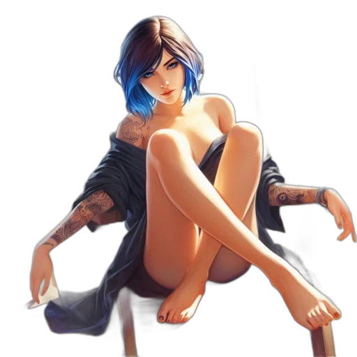dress, robot, concept art, fantasy art transparent PNG cut-out