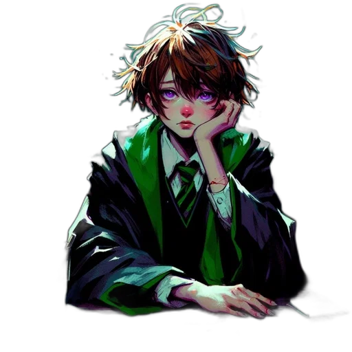 staff, jacket, creature, face transparent PNG cut-out