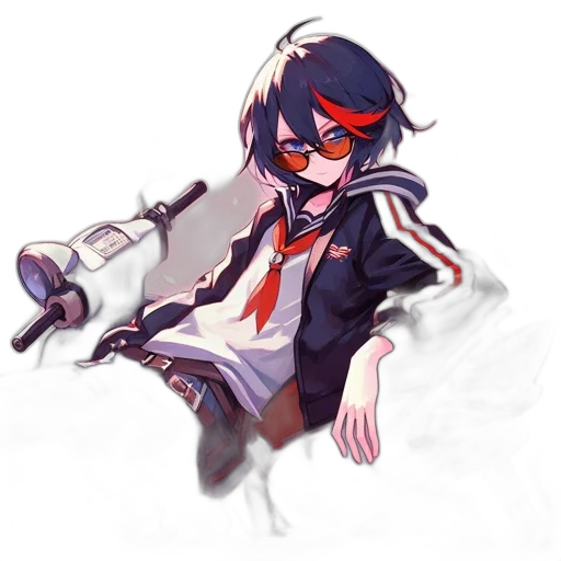 weapon, staff, jacket, mask transparent PNG cut-out