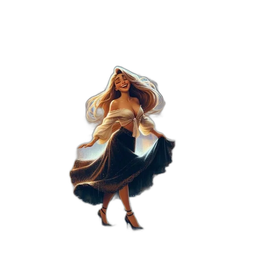 dress, hat, pixel art, concept art transparent PNG cut-out