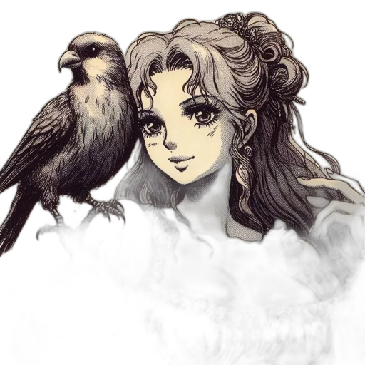 fantasy art, concept art, watercolor, pixel art transparent PNG cut-out