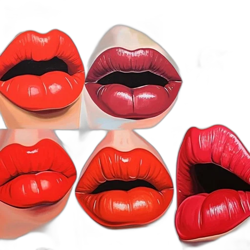 photorealistic, 3d render, red, close-up transparent PNG cut-out