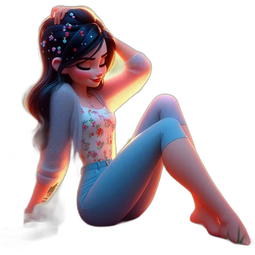 dress, concept art, 3d render, fantasy art transparent PNG cut-out