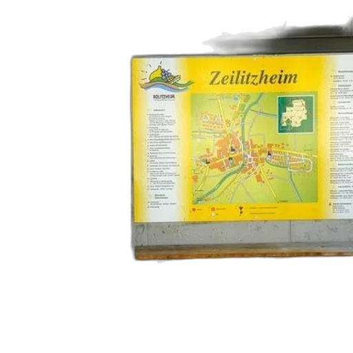 photorealistic, map, zeilitzheim, displayed transparent PNG cut-out