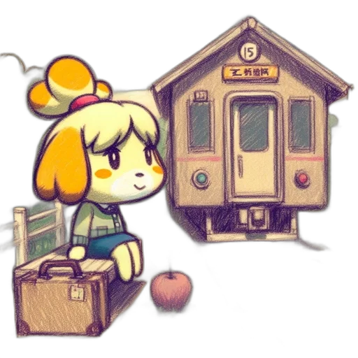 animal, staff, pixel art, concept art transparent PNG cut-out