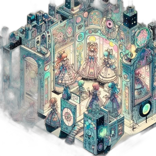 building, fantasy art, concept art, pixel art transparent PNG cut-out