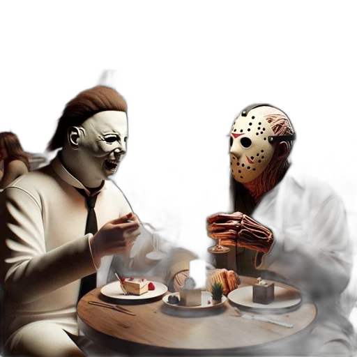 mask, food, concept art, 3d render transparent PNG cut-out