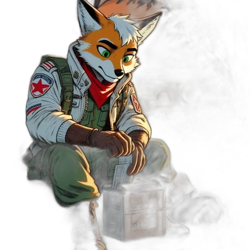 jacket, staff, mask, animal transparent PNG cut-out