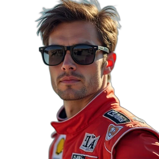 jacket, hair, face, car transparent PNG cut-out