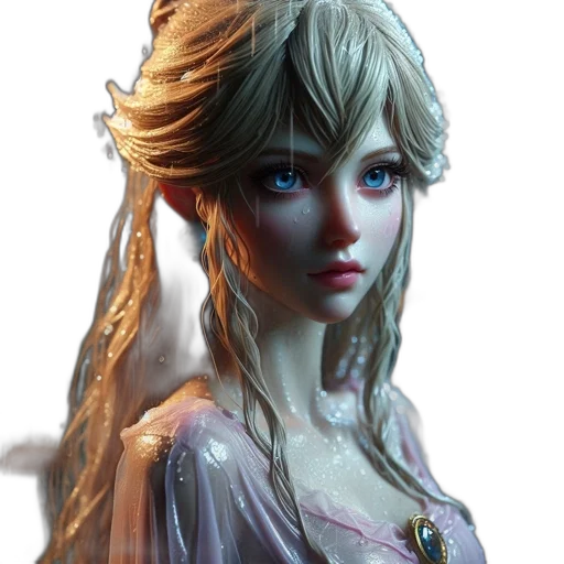 face, dress, dragon, crown transparent PNG cut-out
