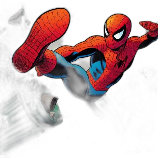 comic book art, concept art, 3d render, photorealistic transparent PNG cut-out