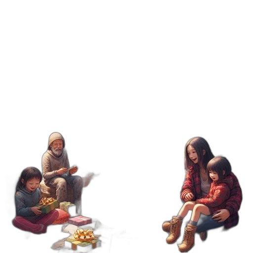 food, concept art, 3d render, oil painting transparent PNG cut-out