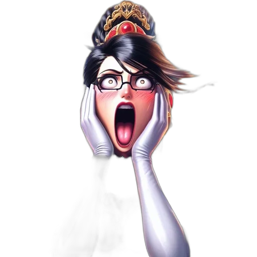 crown, staff, face, photorealistic transparent PNG cut-out
