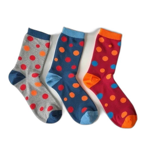 shoes, pack, colorful, dots transparent PNG cut-out