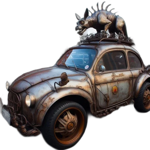 car, robot, weapon, animal transparent PNG cut-out