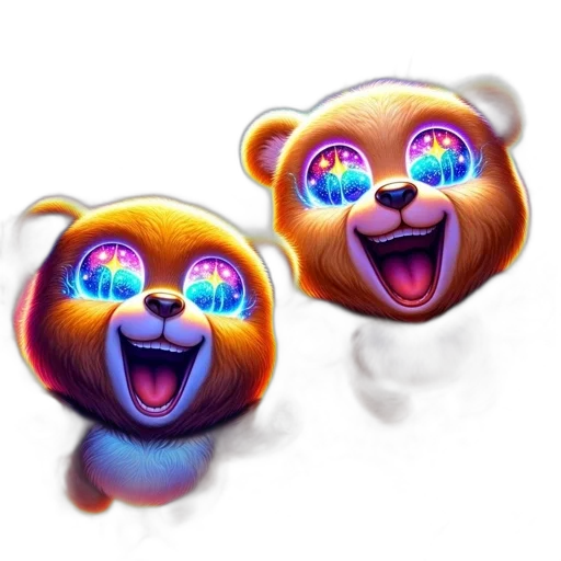 mask, 3d render, concept art, vaporwave transparent PNG cut-out