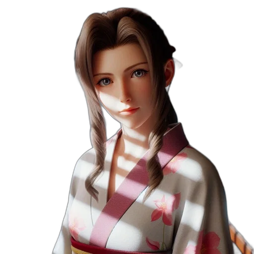 face, dress, staff, photorealistic transparent PNG cut-out