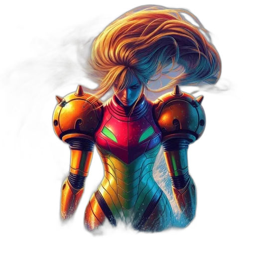robot, mask, hair, concept art transparent PNG cut-out