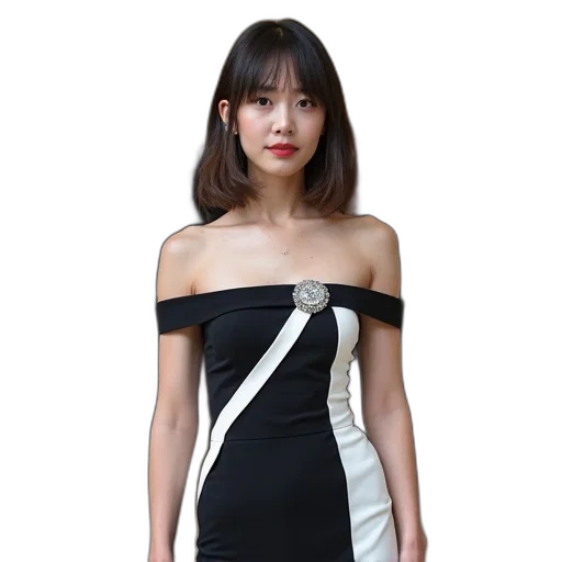 dress, jewelry, monochrome, dark transparent PNG cut-out