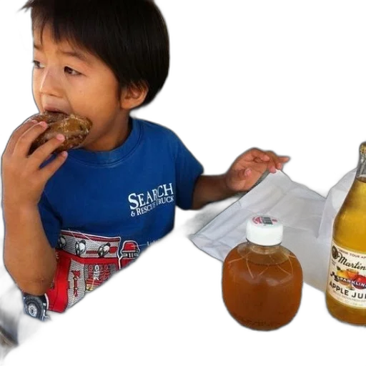 food, bottle, young, boy transparent PNG cut-out