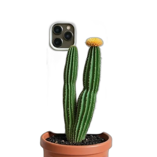 flower, robot, staff, creature transparent PNG cut-out