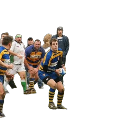 group, rugby, players, blue transparent PNG cut-out