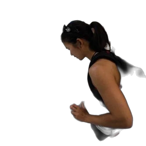 3d render, woman, black, tank transparent PNG cut-out