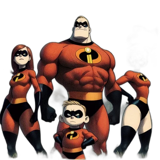 comic book art, concept art, cartoon, 3d render transparent PNG cut-out