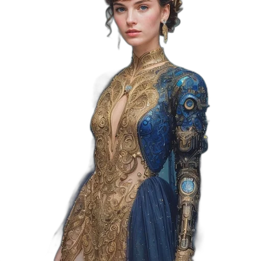 dress, jewelry, dragon, crown transparent PNG cut-out