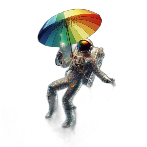 umbrella, robot, jacket, weapon transparent PNG cut-out