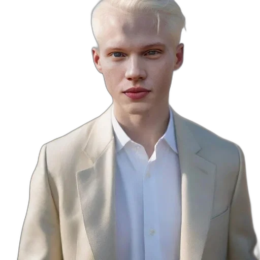 jacket, face, hair, creature transparent PNG cut-out