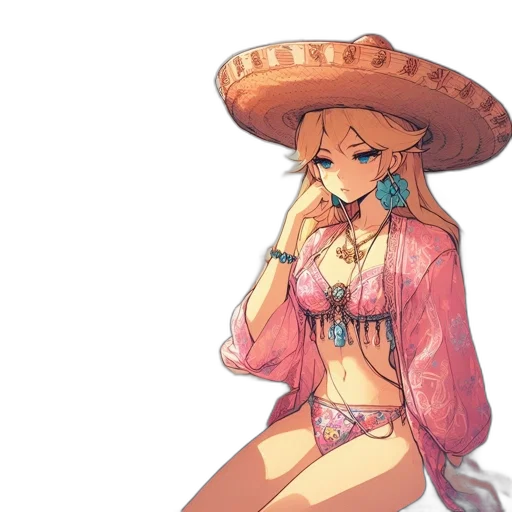 hat, dress, weapon, jewelry transparent PNG cut-out