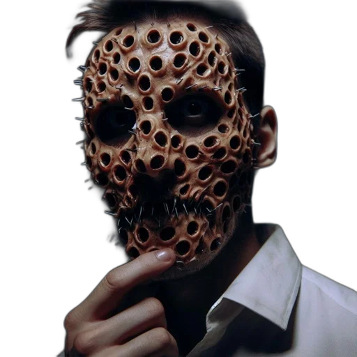mask, face, robot, creature transparent PNG cut-out