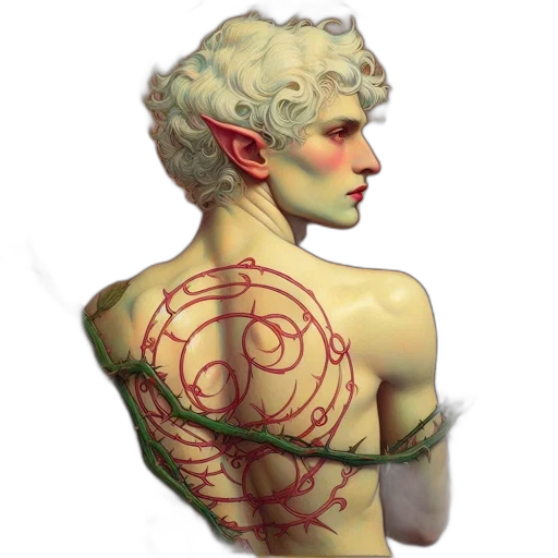 fantasy art, concept art, watercolor, 3d render transparent PNG cut-out