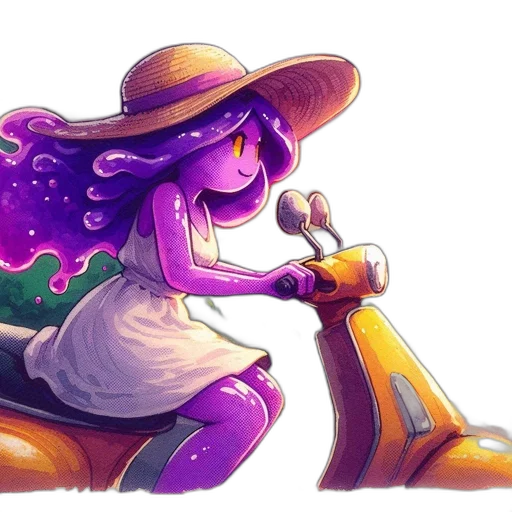 hat, dragon, staff, creature transparent PNG cut-out