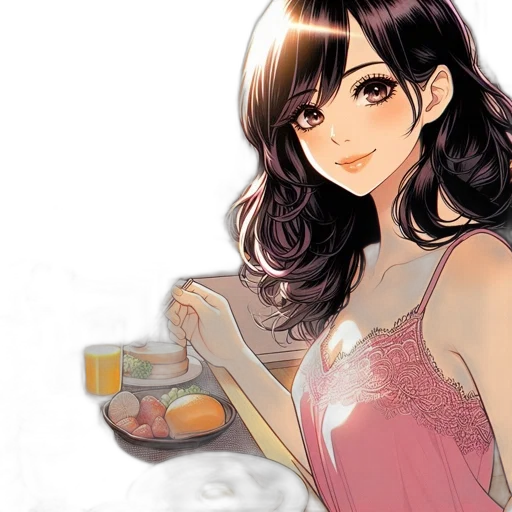 dress, food, watercolor, anime transparent PNG cut-out