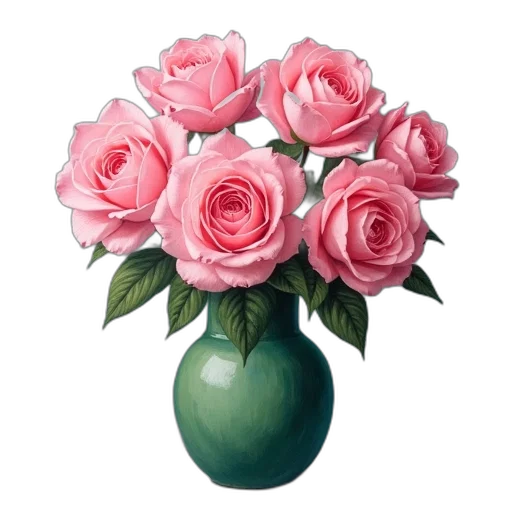 flower, crown, jewelry, oil painting transparent PNG cut-out