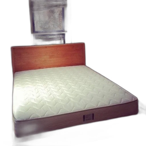 furniture, 3d render, bare, mattress transparent PNG cut-out
